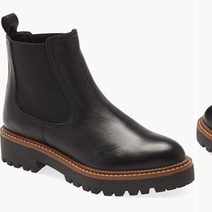 NWT Caslon Miller Water Resistant Lug Chelsea boot
